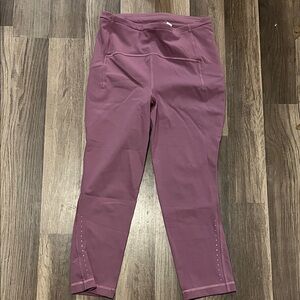 lululemon athletica Women's Mauve Leggings with Stud Detail